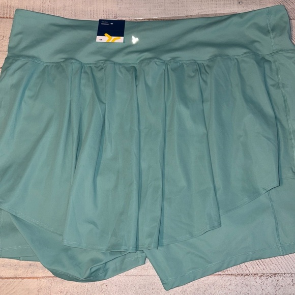 Old Navy Womens Extra High-Waisted PowerSoft Pleated Sage Green Skort Size 4X - Picture 11 of 13